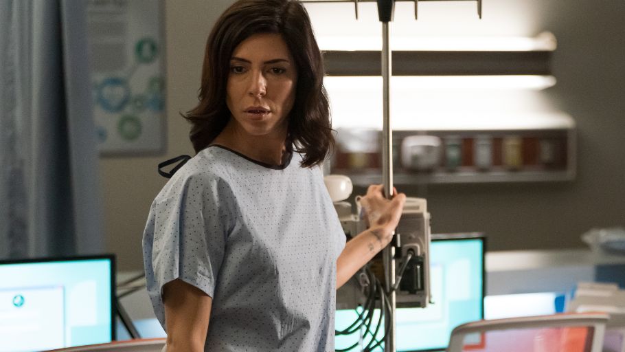 Private Eyes cast in hospital