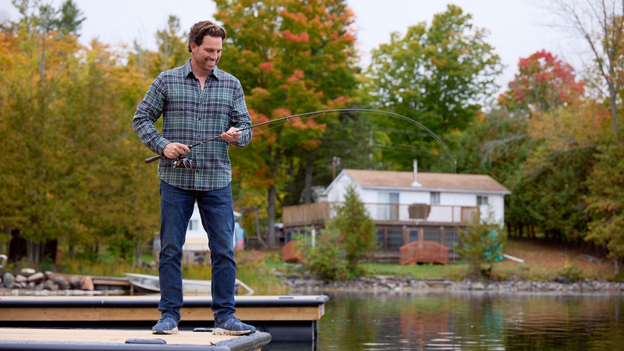 Scott on a cottage dock